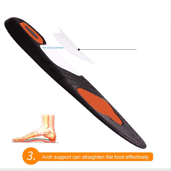 Shock Absorption Comfort and Energy PU Insole for Adults ZG -1869