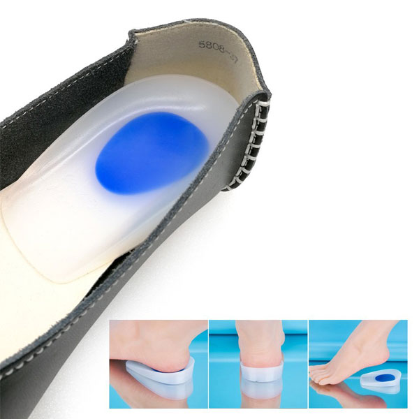 Foot Care Comfort Silicone Foot Pad Insole Silicone Gel Heel Cup Cushion Pad ZG -207