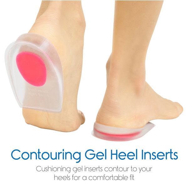 Foot Care Soft Gel Silicon Posture Corrective Heel Cups Gel Heel Cushion ZG -277
