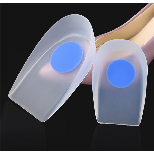 2019 Meia de Silicone Médica de Silicone Heel Cup Insole Foot Care Silicone Cushion Pad for Foot Spurs Pain Relief ZG -495