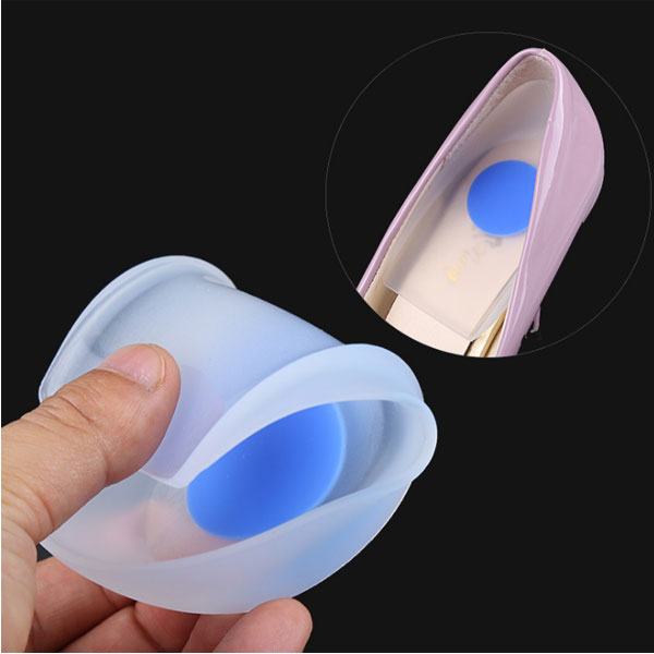 2019 Meia de Silicone Médica de Silicone Heel Cup Insole Foot Care Silicone Cushion Pad for Foot Spurs Pain Relief ZG -495