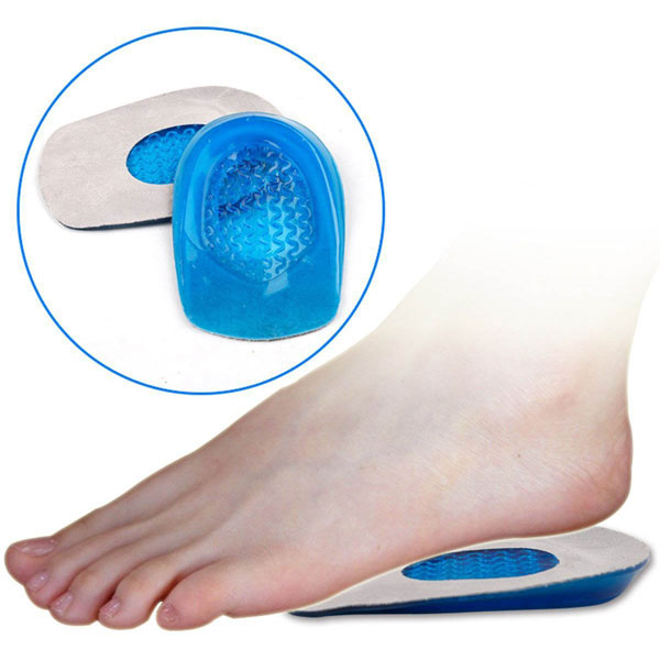 Super confortável Foot Care Silicone Gel Insole Heel Cups para adultos ZG -1898