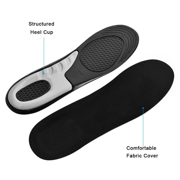 2019 New Arrival Shock Absorption Insoles Comfort Deodorant Damping Foot Massage Health Gel Insoles ZG -1840