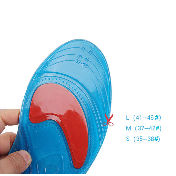 Amazon Hot Selling Comfortable Cushion TPE Gel Insoles For Women and Men ZG -219