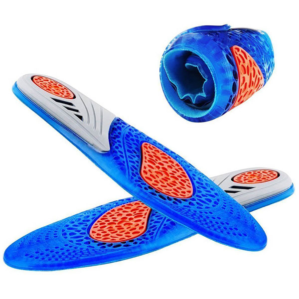 Amazon Hot Selling Silicone Gel Insole Arch Support Sport Massage Insoles para Adultos ZG -266