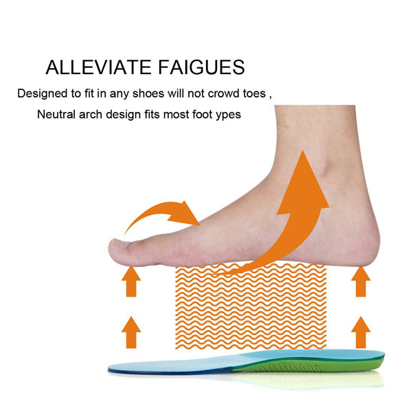 Ebay Amazon Hot Sale Plantar Fasciitis Foot Care Washable Soft Gel Insole para Mulheres e Homens ZG -1870