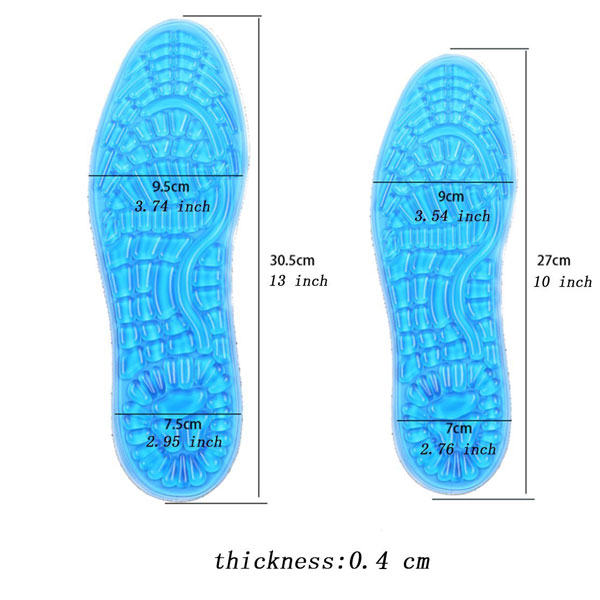 Forefoot Pad Soft Silicone Heel Spur Treatment Shoe Insoles for Women and Men ZG -1887