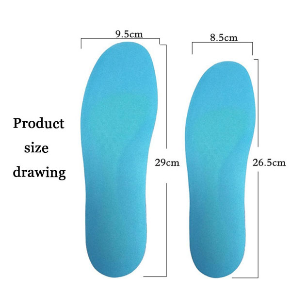 Shock Absorb Sport Gel Silicone Insoles For Women and Men ZG -265
