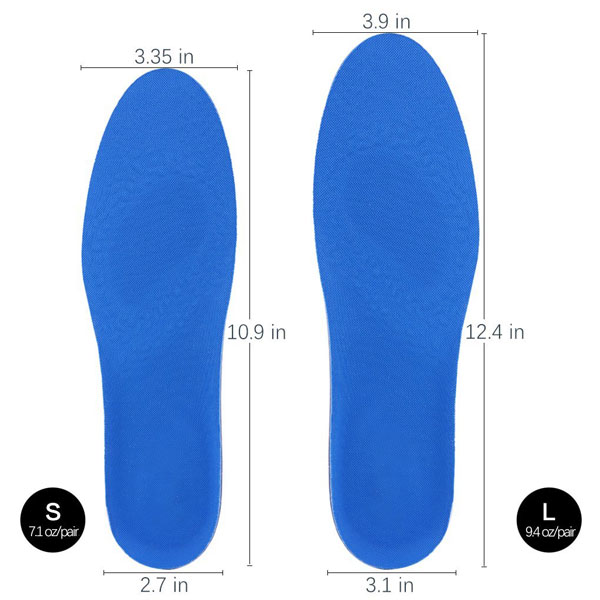 Sapatos esportivos de apoio Ao Arco incorpora Plantar Fascite Ortopédica Atlética Insolesa GEL Comfort Insole para Homens ZG -261