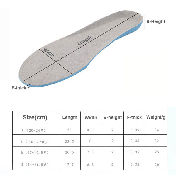 Wholesale Amazon Hot Sell Full Length Orthotic Foot Massage Personalizado Insoles ZG -460