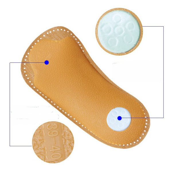 Sheepskin Genuine Leather Insert Metatarsal Massage Arch Support Orthotics Shoe Insoles ZG -1863