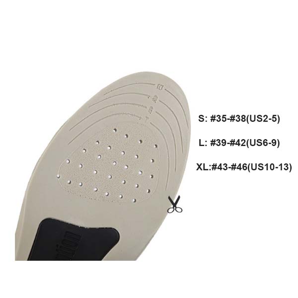 Insole de suporte Ao Arco do PU Foam personalizado para sapatos desportivos ZG -208