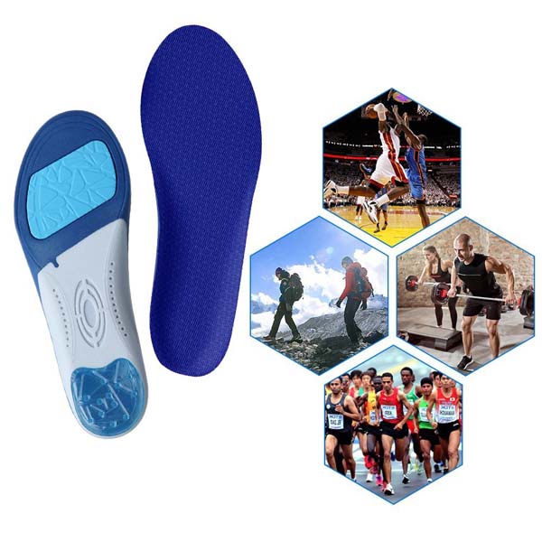 Esporte PU Insoles Shoe Insere para Conforto Shoe Insoles Arch Support for Walking Hiking Fasciitis Heel Spur ZG -1854