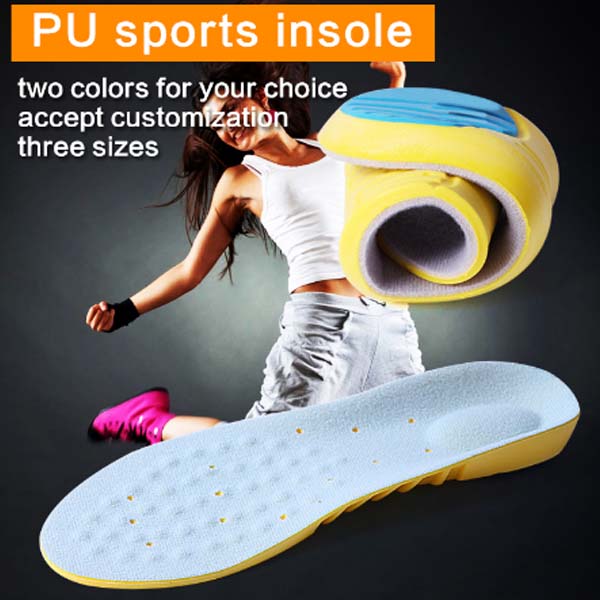 PU Foam Shock Absorvendo Esporte Insole com Arch Support for Walking /Running /Hiking /Casual Shoes ZG -1891