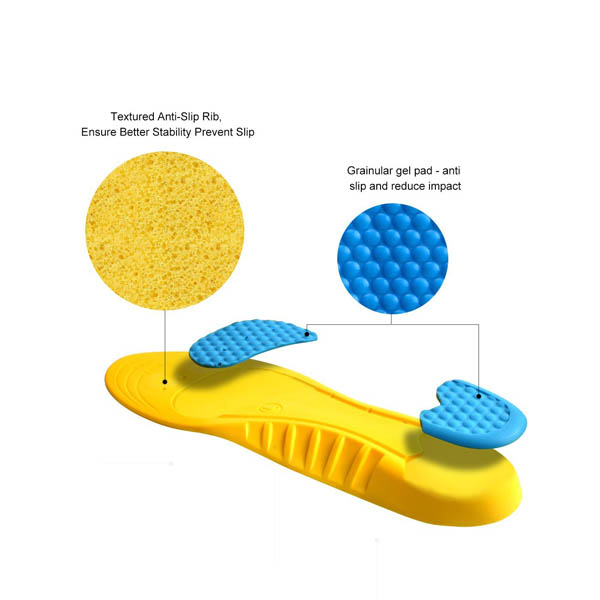 Wholesale Shock Absorption Pu Memory Foam Cushion Insoles Arch Support Athletes Insole Lexi 160; ZG -1895