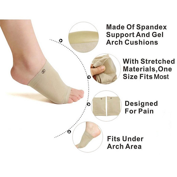 Arch Support Sleeve Flat Feet Orthotics Socks Cushion Gel Plantar Fasciitis Socks ZG -1803