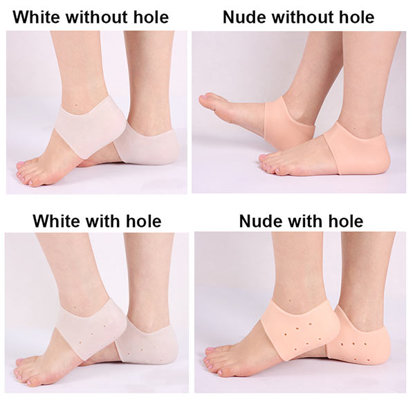Gel de silício Gel Heel Sock Protector para a Pele rachada a seco Humor Foot Care com almofada anti - deslizamento ZG -403