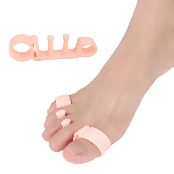 2018 Amazon Hot Selling Silicone Gel Super Soft Foot Care Dailly Use Hallux Valgus Correção Cinco Dedos Separados ZG -422