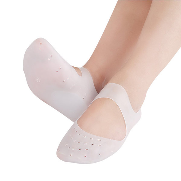 Breathable Anti Crack Whitening Moisture Arch Support Silicone Gel Spa Sock Novos produtos ZG -450